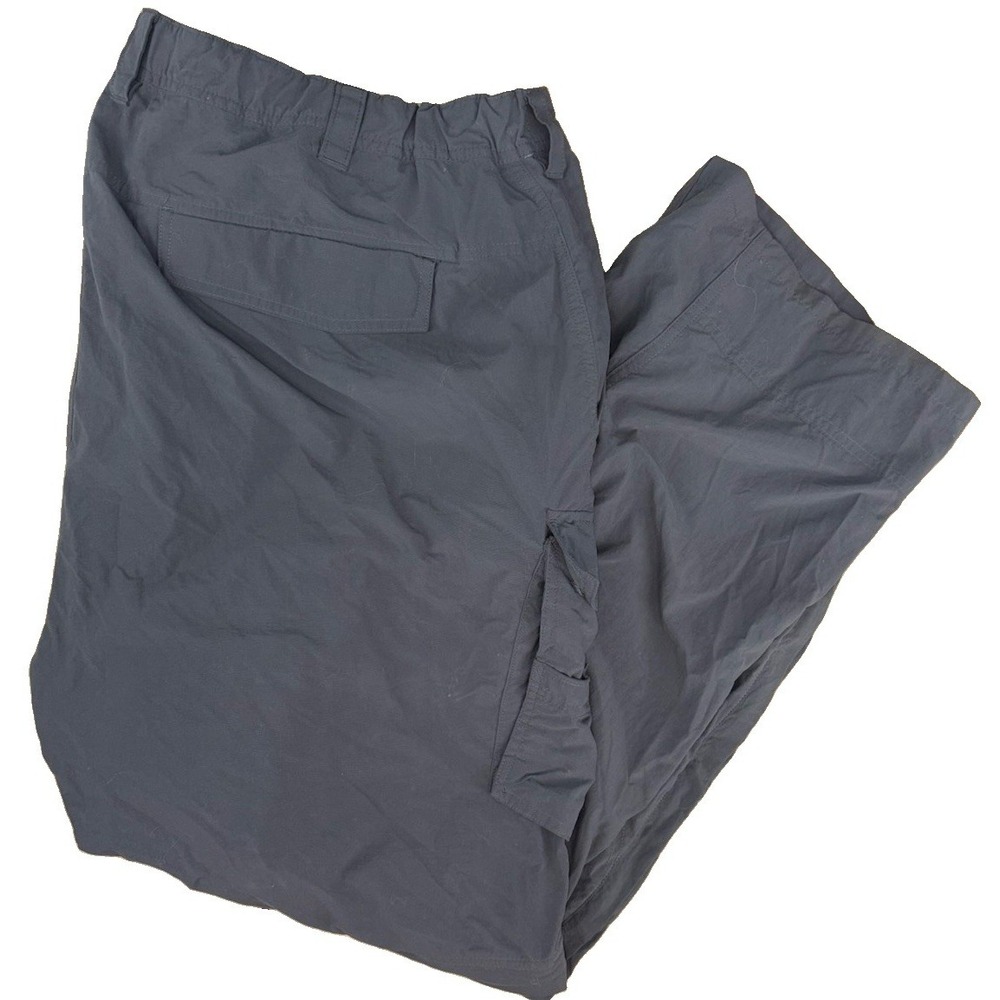 REI Men's Convertible Zip Off Cargo Pants 3XL 30" Tactical Gray Nylon Ripstop